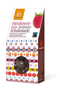 Himbeere liebt Zartbitterschokolade (90 g)