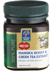 NEU! Manuka Honig MGO 250+ (15+) mit Grüntee NEU! (30 g)